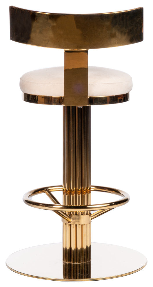 Oscar Swivel Gold Counter Chair, 26", Gold