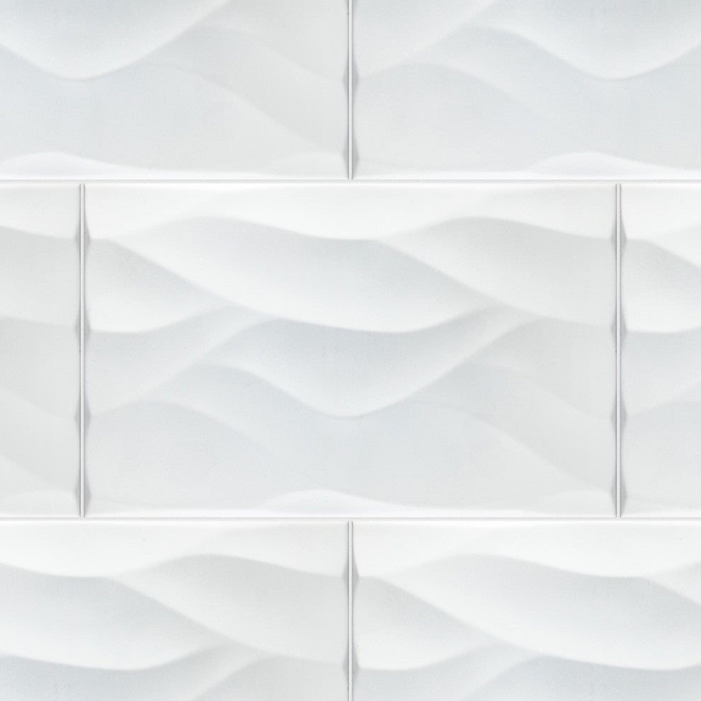 More Natur Matte White Ceramic Wall Tile