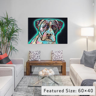 "Love Thy Boxer" Wrapped Canvas Art Print, 18x12x1.5