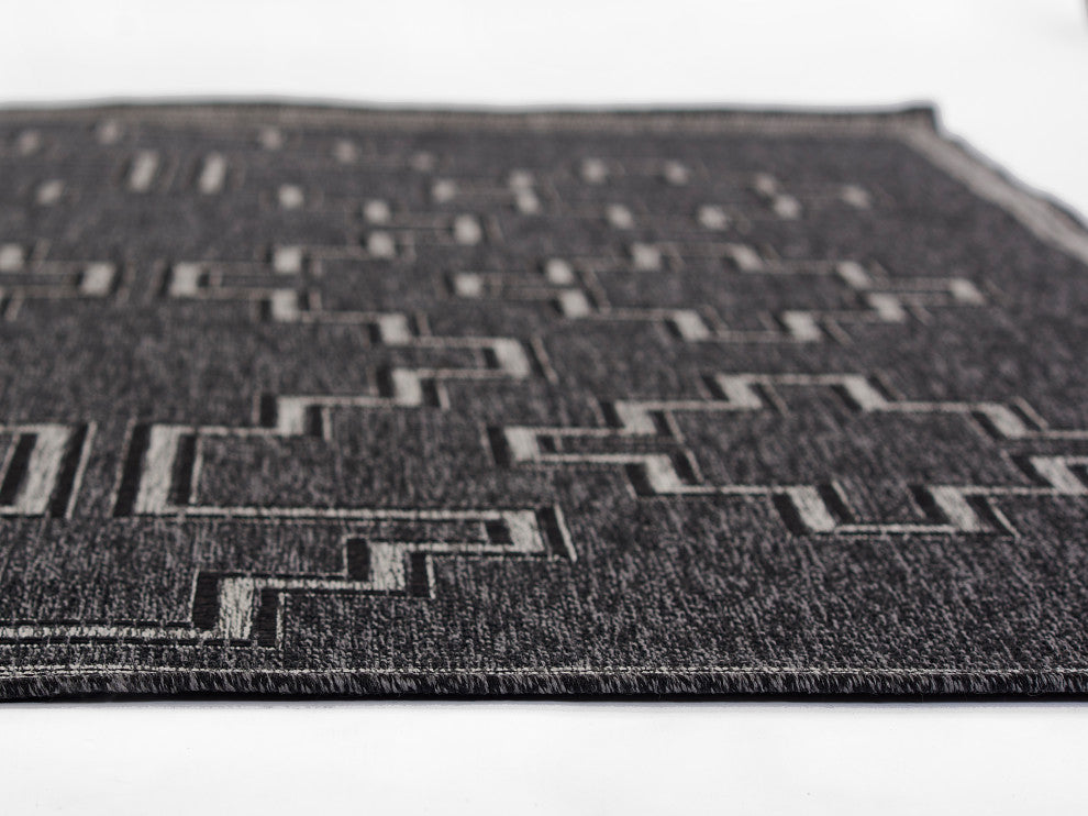 Momeni Hampton  Area Rug, Black, 2'x3'
