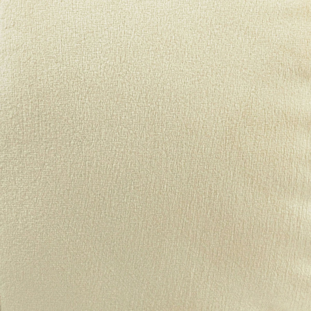 Boba 9" Cream Velvet Pillow - Cream