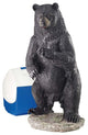 Large 'Fishing For Trouble' Bear Statue