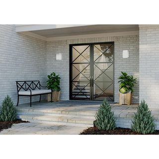 Progress Lighting Valera LED 1-Light Outdoor Lantern, Brushed Nickel, 8.63"x11"