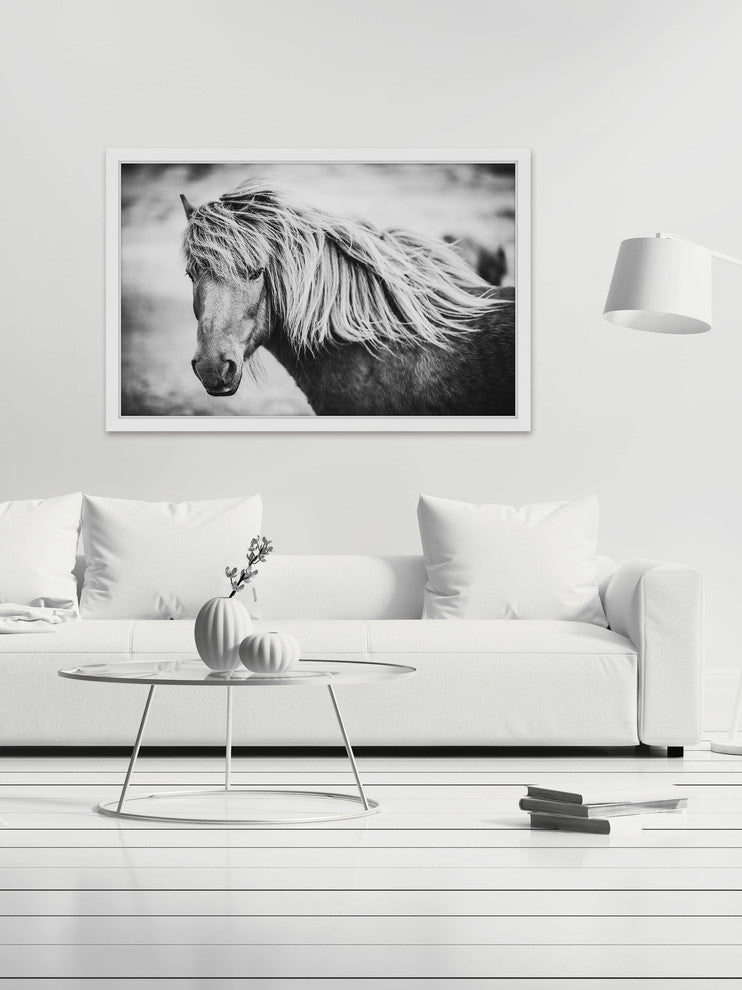 Marmont Hill, "Beautiful Mane" Framed Painting Print, 18x12