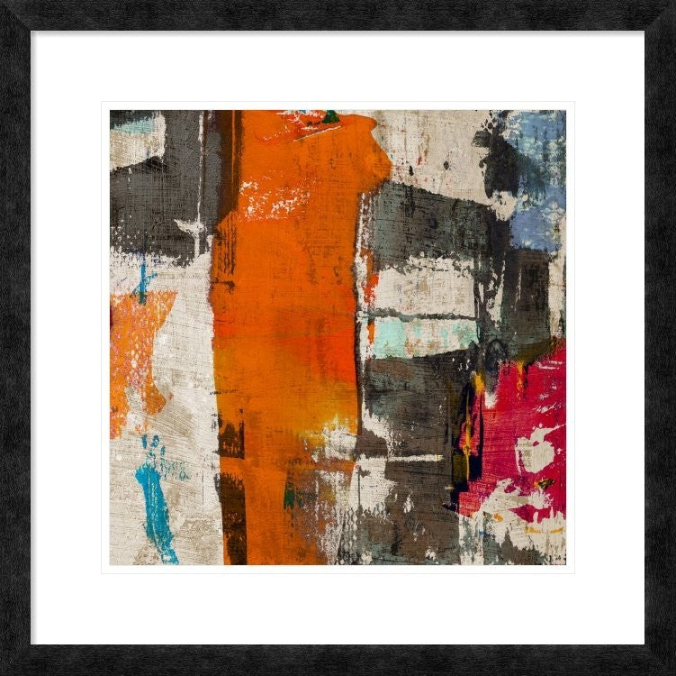 "Colors Royale II" Framed Digital Print by Anne Munson, 26"x26"