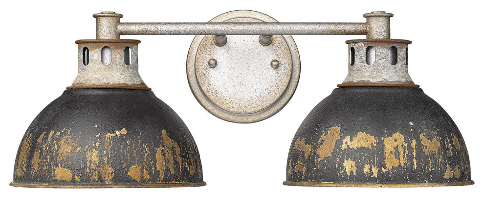 Golden Lighting 0865-BA2 ABI Kinsley 2 Light 19"W Vanity Light - Aged