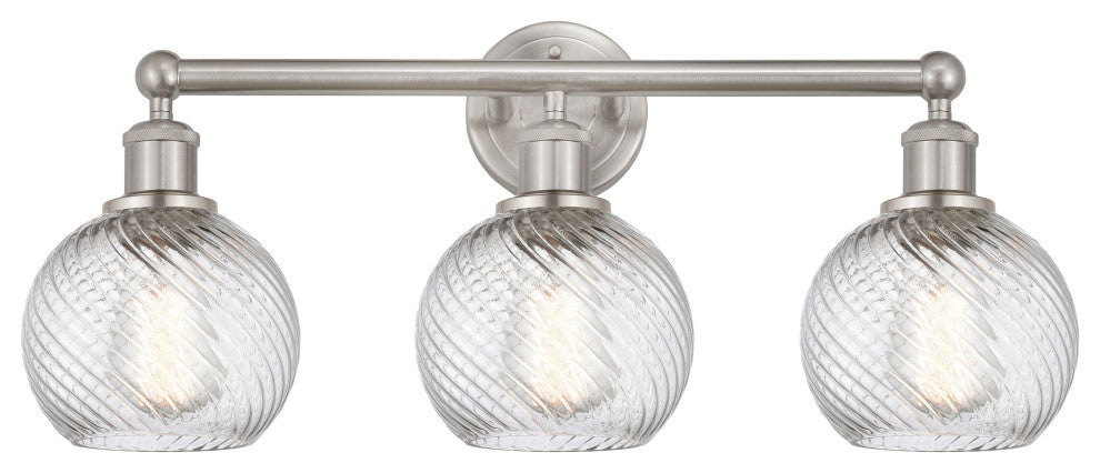 Innovations 616-3W-SN-G1214-6 3 Light Bath Vanity Light, Brushed Satin Nickel