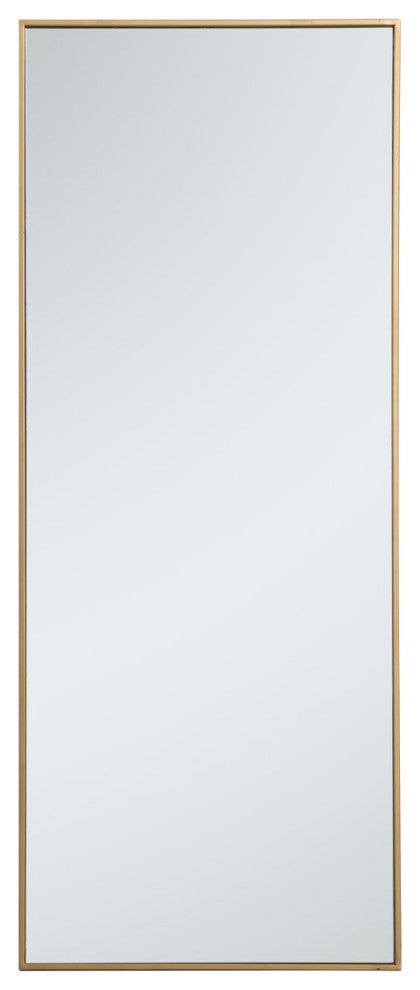 Elegant MR42460BR Metal Frame Rectangle Mirror 24", Brass