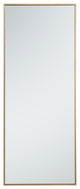 Elegant MR42460BR Metal Frame Rectangle Mirror 24", Brass