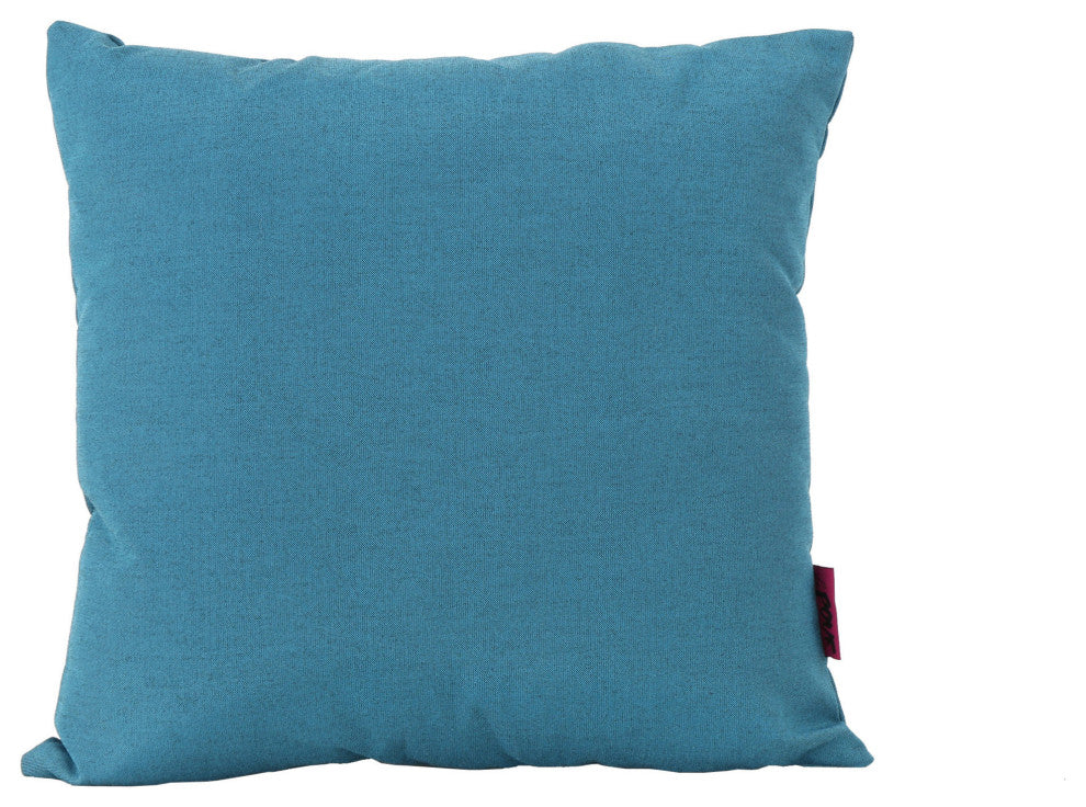 GDF Studio Misty Indoor Teal Water Resistant Square Throw Pillow, Medium, Single