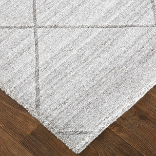 Weave & Wander Tatem Minimal Viscose Rug, Beige/Gray, 8' X 10'