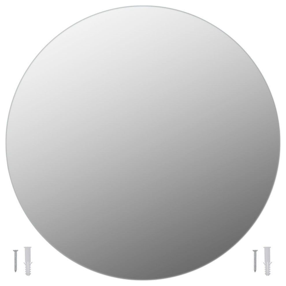Vidaxl Wall Mirrors 2-Piece 19.7" Round Glass