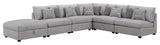 Cambria 6-piece Upholstered Modular Sectional Sofa Grey