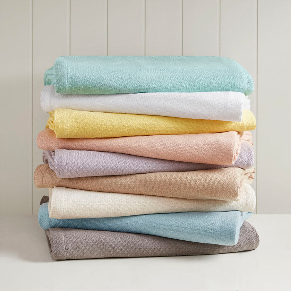 Madison Park Liquid Cotton Liquid Cotton Blanket, Lilac