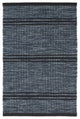 Dash & Albert Malta Navy Handwoven Wool Rug, Blue, 3' x 5'