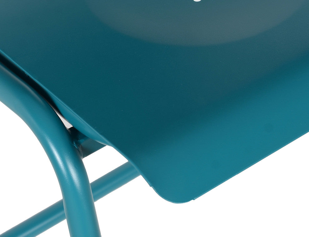 Corrisa 30'' Patio Bar Stool, Frosted Teal (Set of 2)