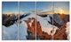 "Slovakia Frozen Landscape" Panorama Landscape Wall Art, 48"x28", 4-Panels