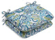 Zoe Mallard Rounded Corners Seat Cushion, Set of 2