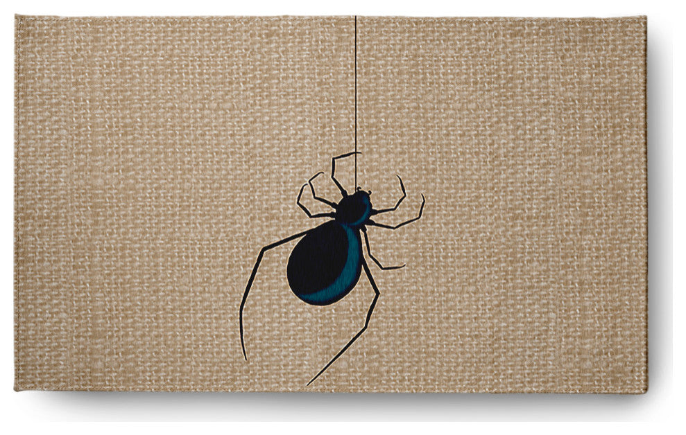 Eeek! Halloween Design Chenille Area Rug, Taupe, 2'x3'