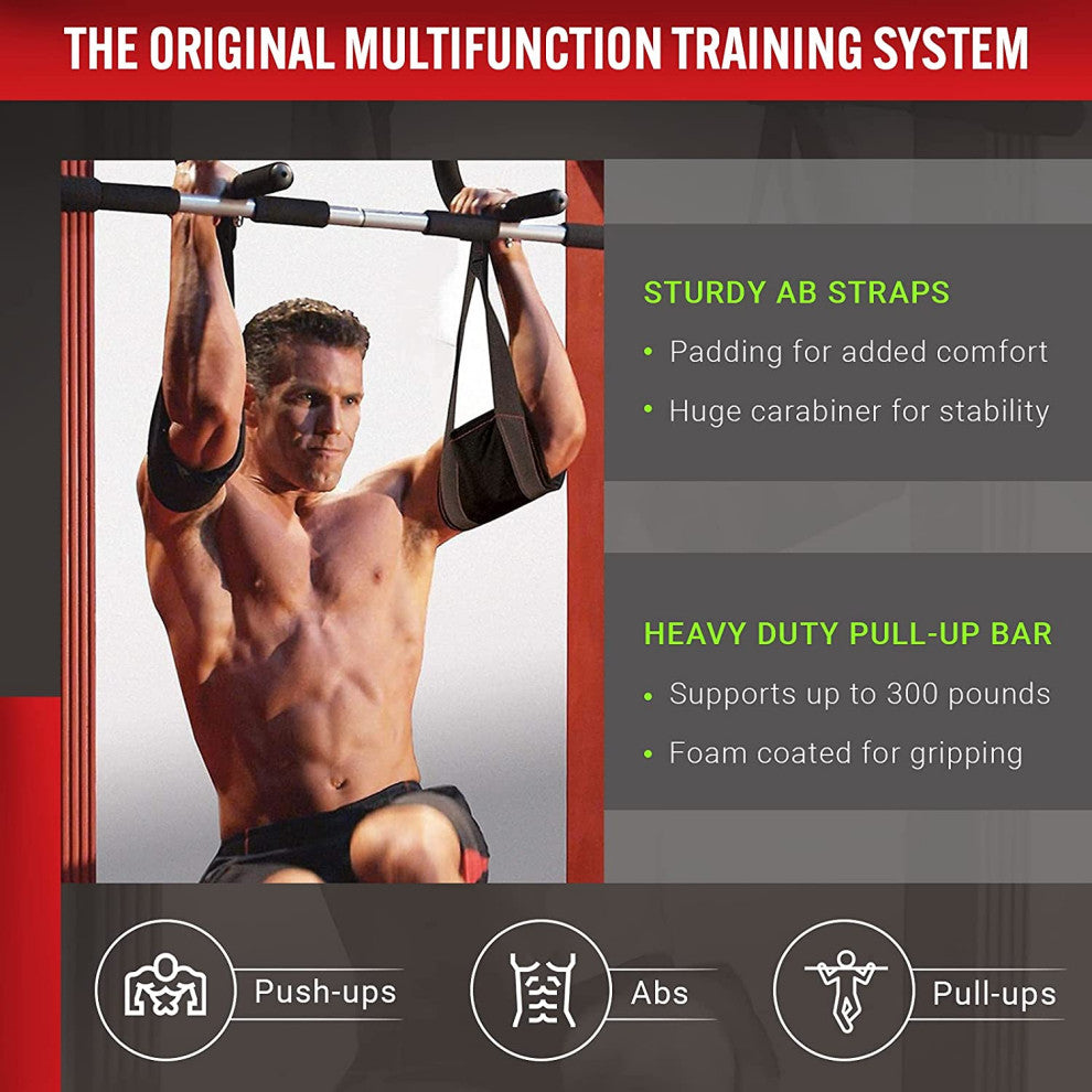 Iron Gym Pull Up Bar and Ab Straps