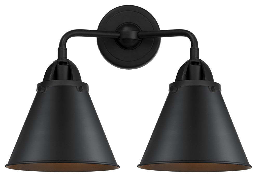 Innovations 288-2W-BK-M13-BK 2-Light Bath Vanity Light, Matte Black