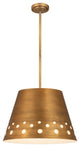 Zlite 6014-18RB 1-Light Chandelier, Rubbed Brass