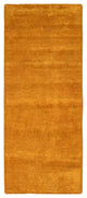 Hand Knotted Loom Silk Mix Area Rug Solid Gold