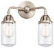 288-2W-SN-G312-LED 2 Light 12.5" Bath Vanity Light, Brushed Satin Nickel