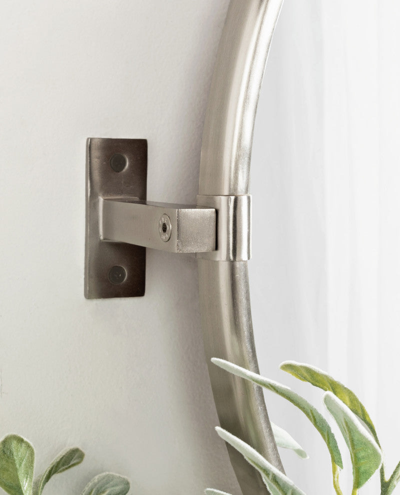Taurus Pivot Wall Mirror, Silver 26x24