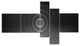 Vector Interstellar Space Background, Abstract Wall Canvas, 60"x32", 5 panels