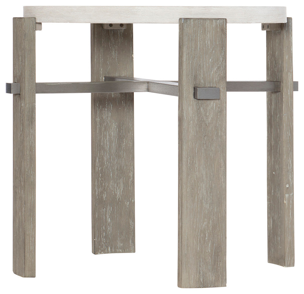 Bernhardt Foundations Round Side Table With Four Legs