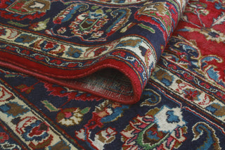 Fine Vintage Distressed Netice Red/Navy Rug, 9'8 x 12'8