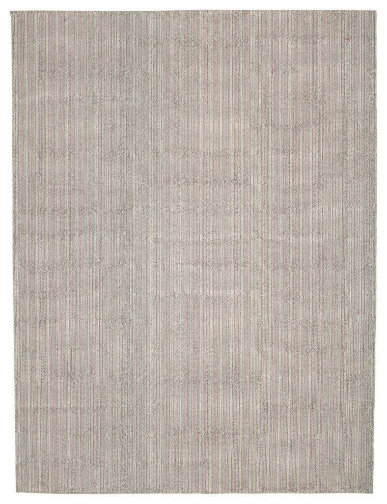 Rug N Carpet - Handmade Turkish 9' 4'' x 12' 6'' Modern Design Wool Kilim Rug