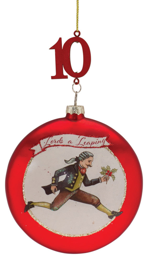 Twelve Days of Christmas Ornament, Set of 12