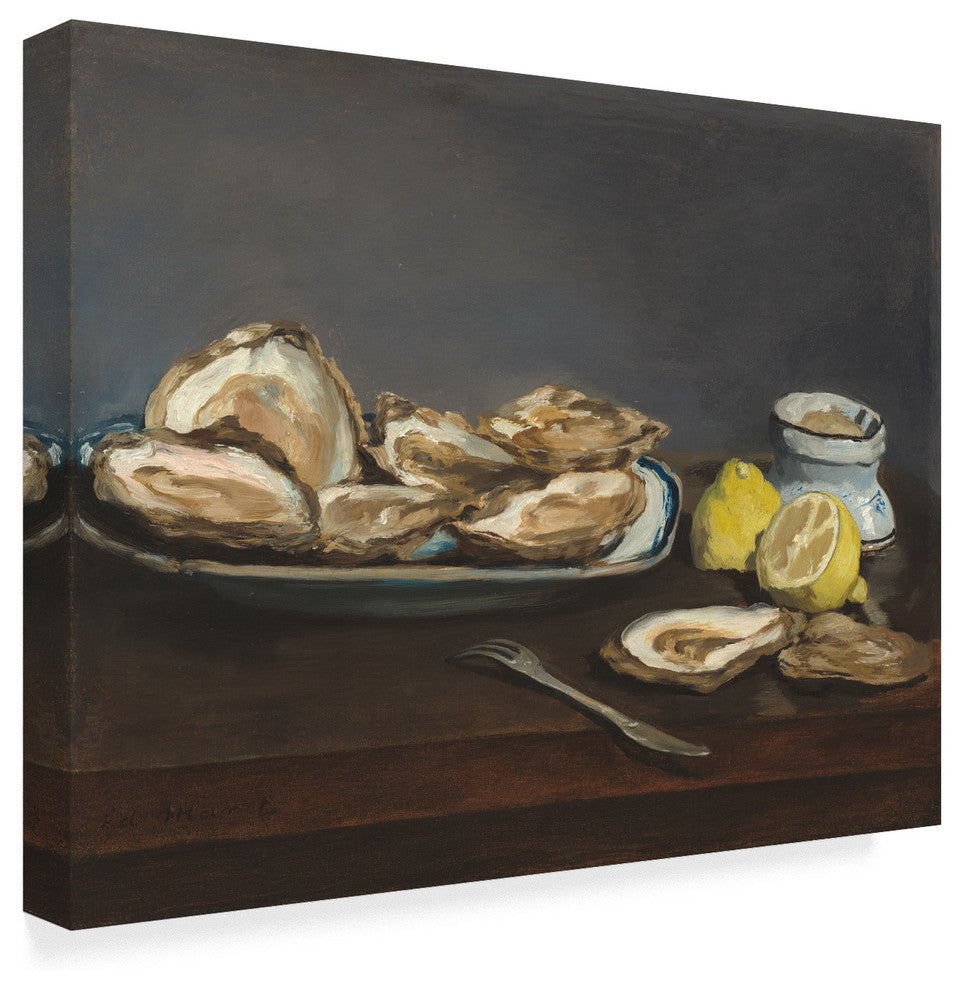 Edouard Manet 'Oysters' Canvas Art, 47"x35"