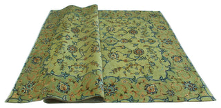 Fine Vintage Distressed Daphne Lt. Green/Green Rug, 6'6 x 9'10