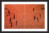 "Basketball Court" Framed Print by Karolis Janulis