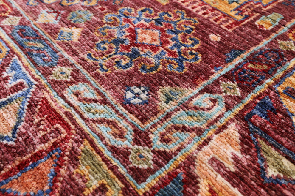 4' 1" X 5' 9" Fine Turkmen Ersari Hand Knotted Wool Rug - Q12765