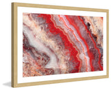 "Red Rhodochrosite" Framed Art Print