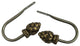 Bud Holdback, Set of 2, Antique Brass, Antique Brass