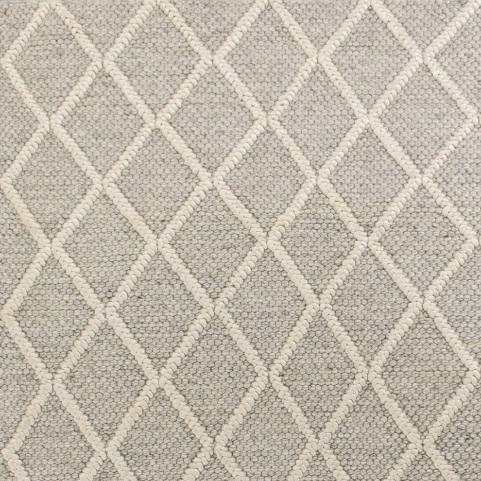 KAS Cortico 6161 Gray Diamonds Area Rug, 8'x10'