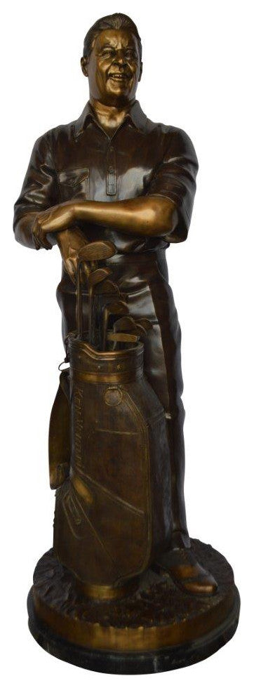 Golfer Ken Venturi Giant Bronze Statue -  Size: 32"L x 30"W x 80"H.