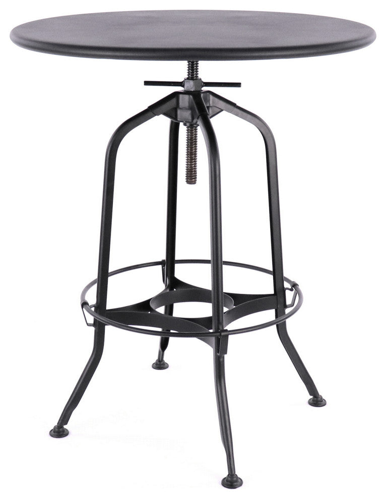 Design Lab Toledo 1 Adjustable Bar Table Black