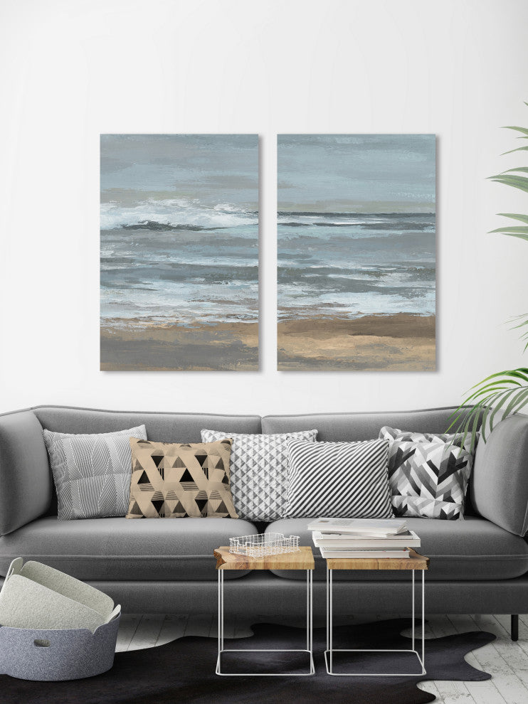 Dark Shore Diptych, 48"x36"