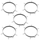 vidaXL Spike Aerator 5 Pcs Lawn Spike Lawn Aerator Clamps with Spikes Iron