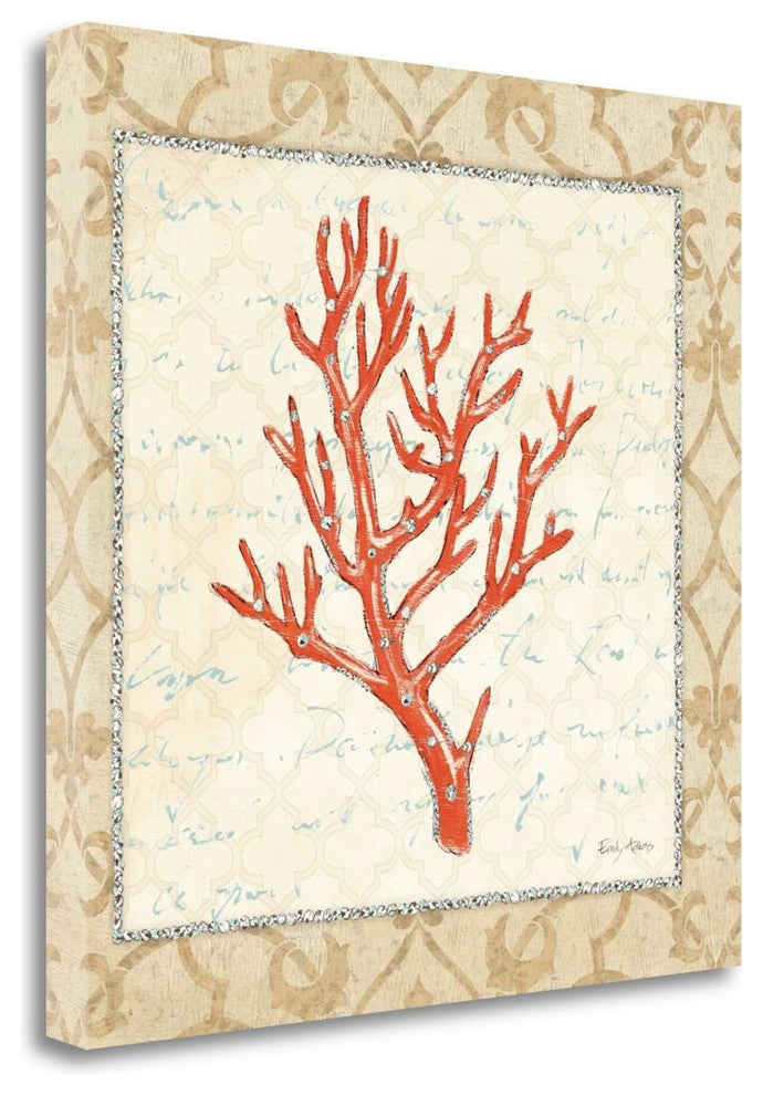"Coral Beauty Light II" By Emily Adams, Giclee Print on Gallery Wrap Canvas