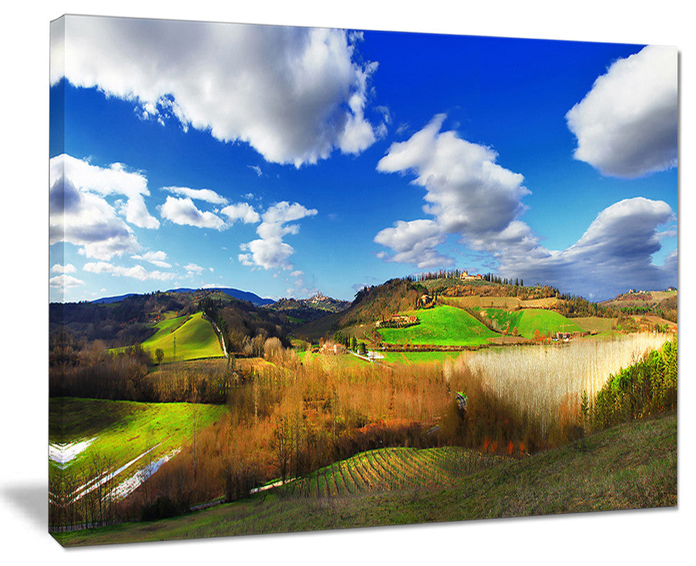 "Spectacular Toscana Panorama" Landscape Print Wall Artwork, 40"x30"