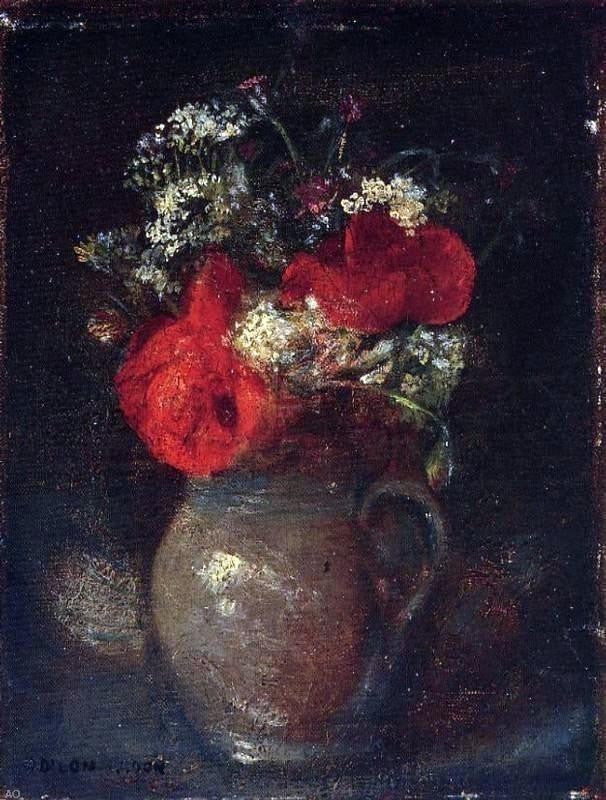 Odilon Redon Bouquet, Gallery Wrapped Canvas Print, 21"x28"