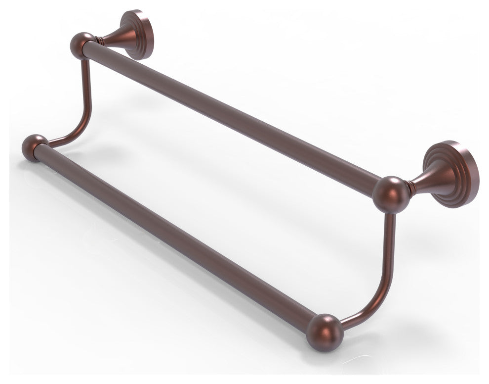 Sag Harbor 24" Double Towel Bar, Antique Copper
