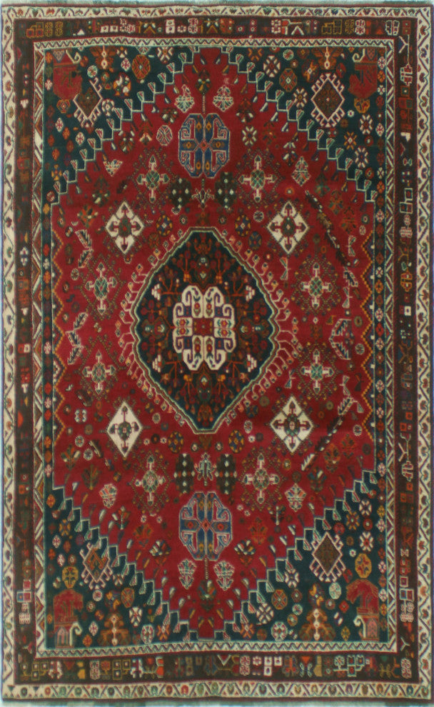 Fine Vintage Distressed Brylee Red Rug